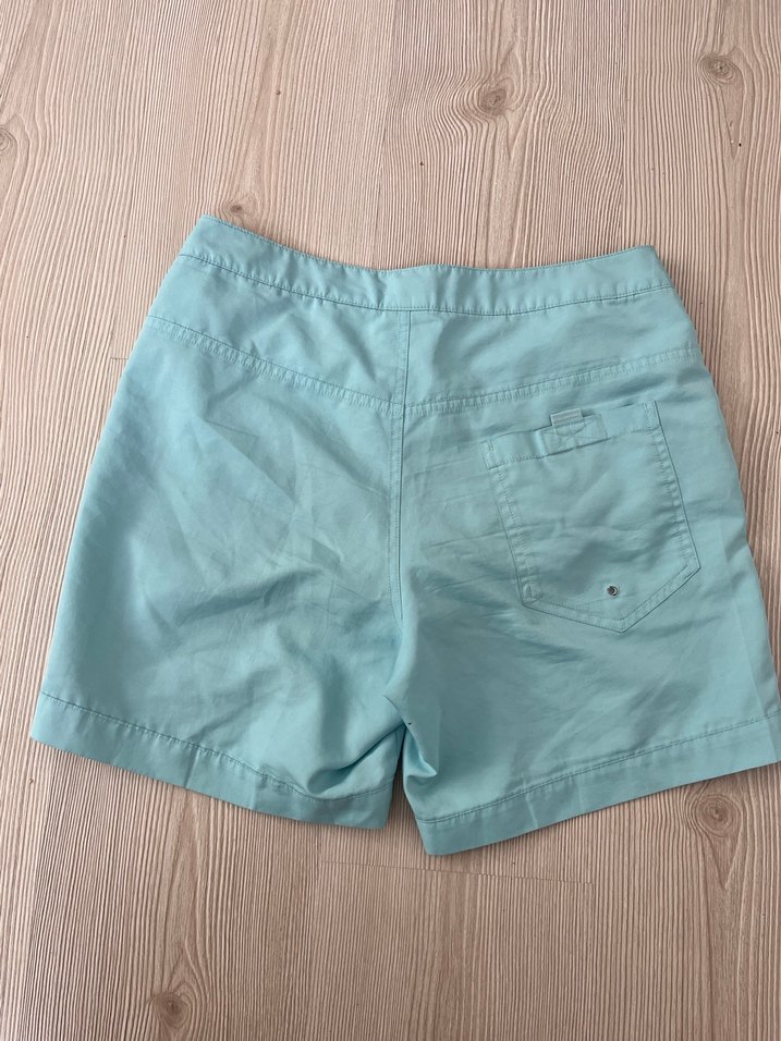 Düğmeli Mavi Mini kadın Mayo Şortu - Görsel 3