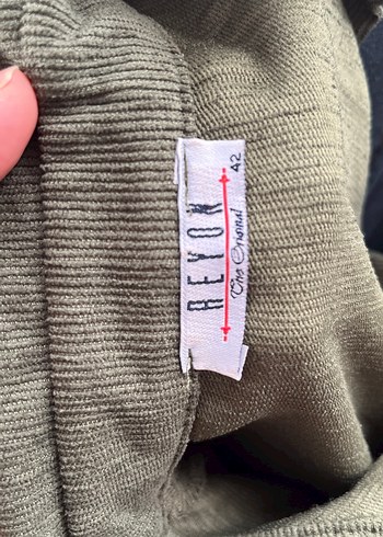 Düğmeli Keten Uzun Hamile Kabanı - Görsel 3