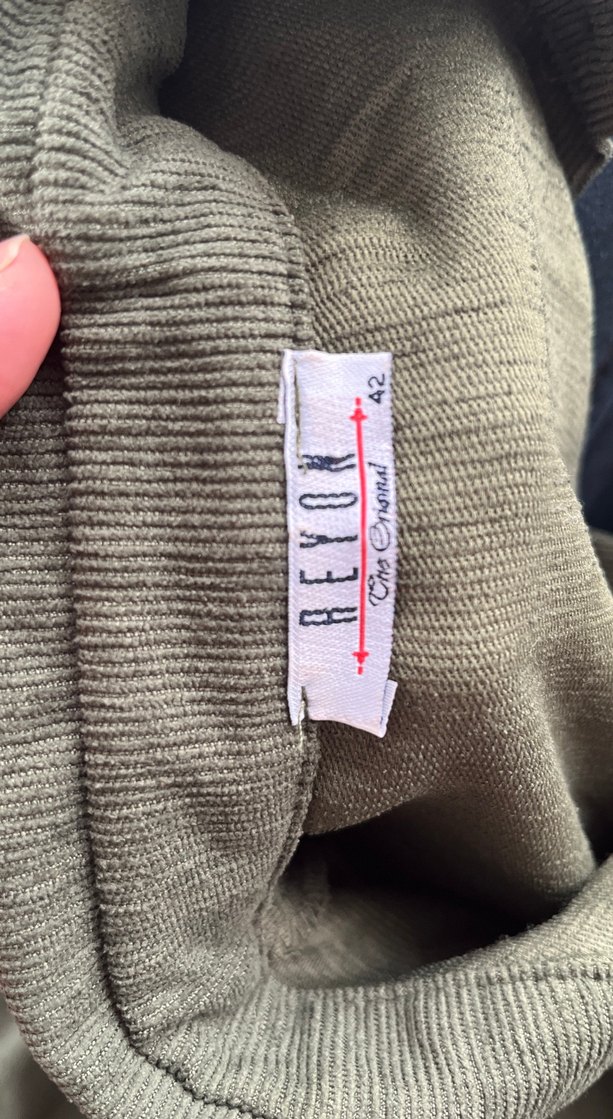 Düğmeli Keten Uzun Hamile Kabanı - Görsel 3