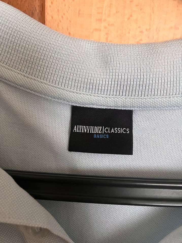 Mavi Erkek Polo Tişört, Kısa Kollu, Salaş Kesim - Görsel 3