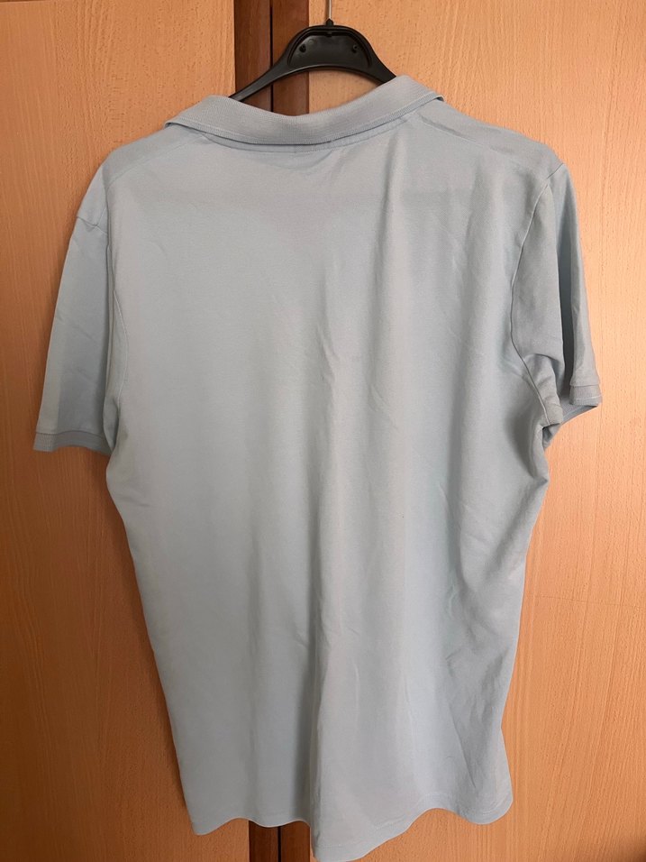 Mavi Erkek Polo Tişört, Kısa Kollu, Salaş Kesim - Görsel 2