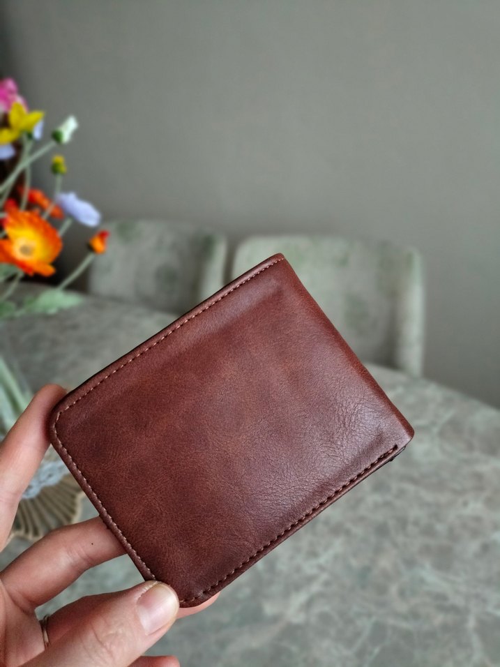 Kahverengi Minimalist Erkek Cüzdan - Görsel 2