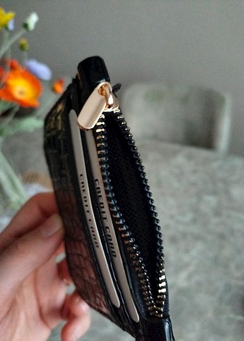 Siyah Deri Fermuarlı Cüzdan - Görsel 3