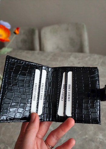 Deri Siyah Kemerli Cüzdan - Görsel 3