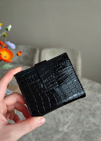 Deri Siyah Kemerli Cüzdan - Görsel 2