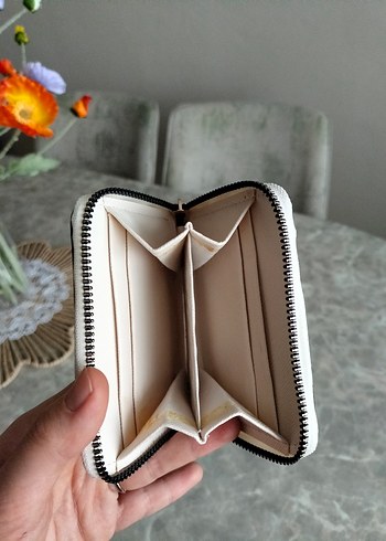 Antrasit Deri Fermuarlı Kadın Cüzdanı - Görsel 2