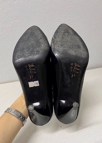 Siyah Klasik Stiletto Topuklu Kadın Ayakkabı - Görsel 5