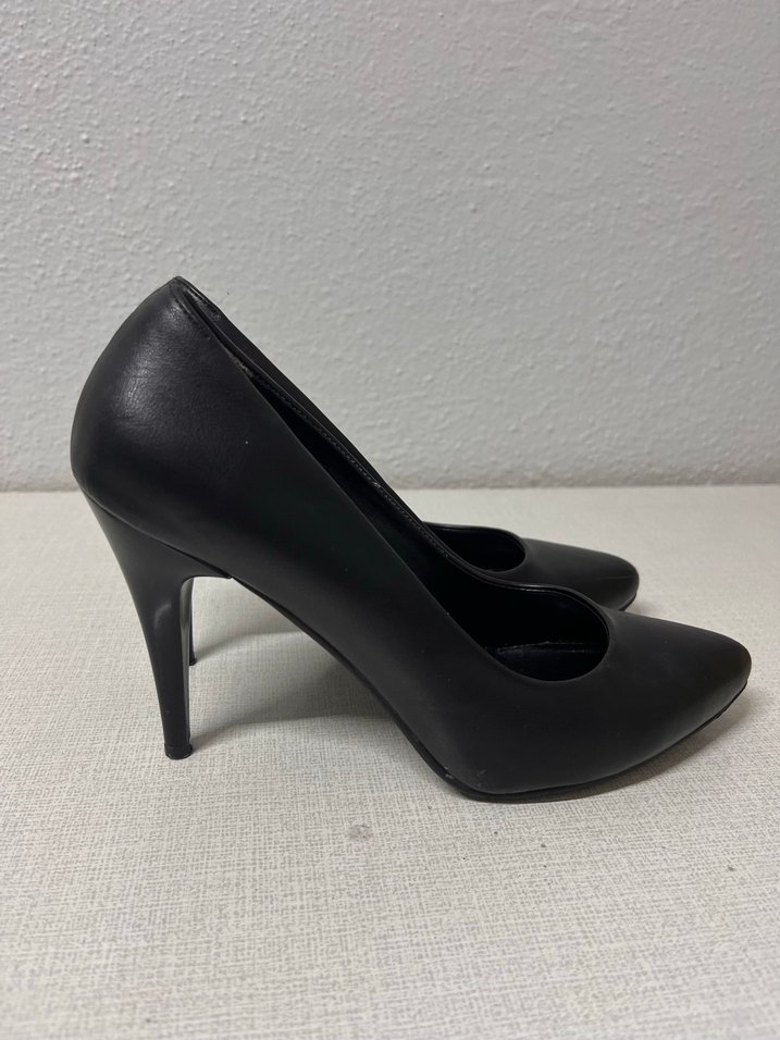 Siyah Klasik Stiletto Topuklu Kadın Ayakkabı - Görsel 2