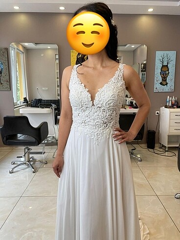 m Beden beyaz Renk Helen model gelinlik