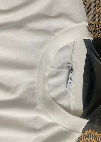 l Beden Beyaz Kısa Kollu Oversize Pamuklu Tişört