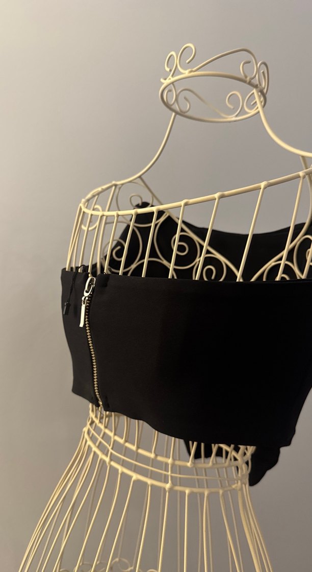 Siyah korse Straplez  Büstiyer - Görsel 2