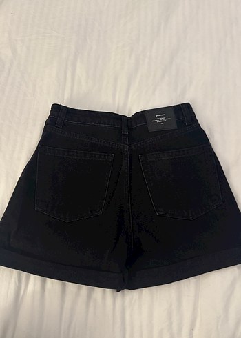 Siyah Stradivarius Denim Şort - Görsel 3