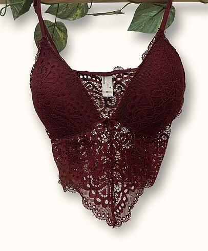 Bordo Dantelli Bralet