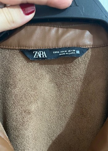 Kahverengi Deri Kemerli elbise zara - Görsel 3