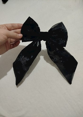 Özel Dikim Siyah Gotik Kadın Fiyonk Saç Aksesuarı - Görsel 2