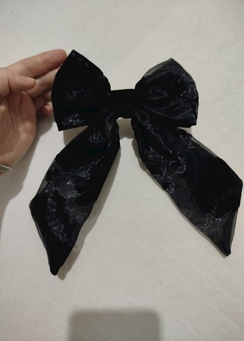 Özel Dikim Siyah Gotik Kadın Fiyonk Saç Aksesuarı - Görsel 7