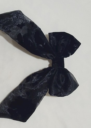 Özel Günler ve Butikler İçin 10lu Set Siyah Fiyonk Saç Aksesuarı - Görsel 5