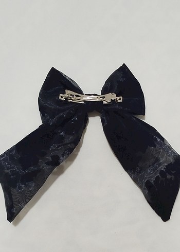 Özel Günler ve Butikler İçin 10lu Set Siyah Fiyonk Saç Aksesuarı - Görsel 4