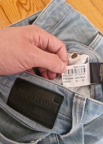 30 Beden Erkek Mavi Denim Slim Fit Jean