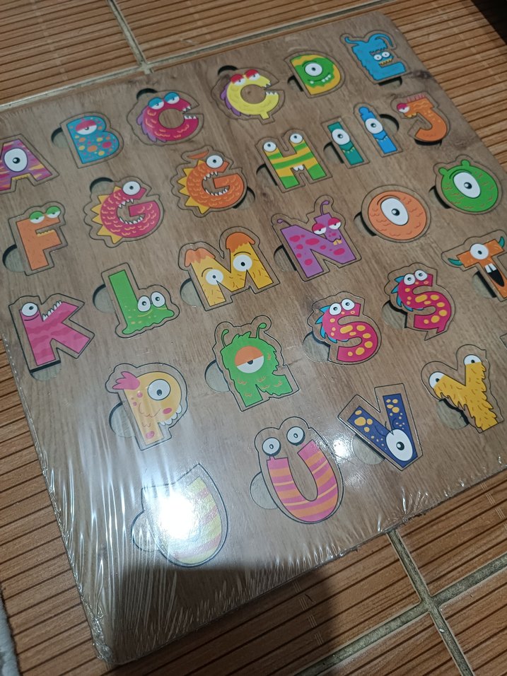 Renkli Harfler Eğitici Ahşap Oyuncak - Görsel 2