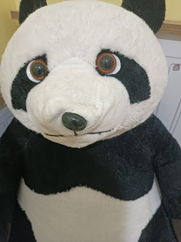 Büyük Siyah Beyaz Panda Peluş Oyuncak - Görsel 2