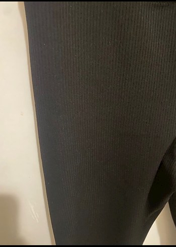 H&M Siyah fitilli Spor Tayt