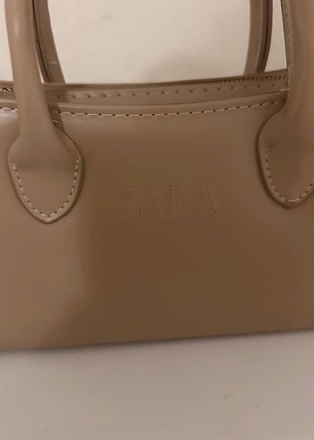 Zara Bej Minimalist Deri Kadın Çanta