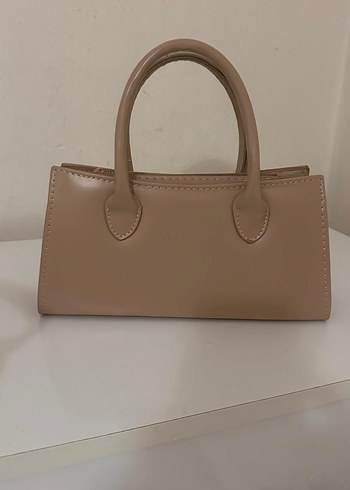 Bej Minimalist Deri Kadın Çanta