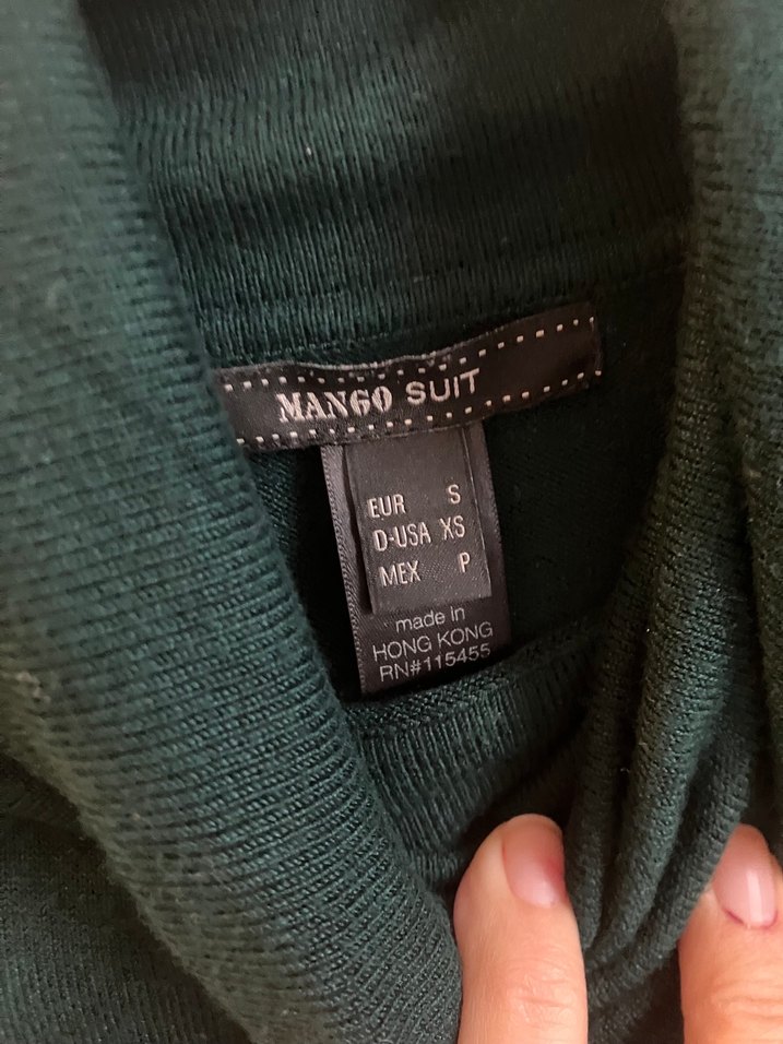 Yeşil Kısa Kollu Midi Triko Elbise - Görsel 3