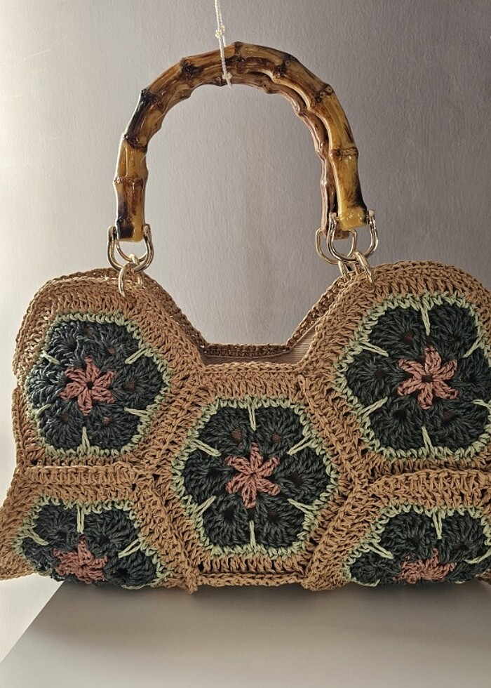 Renkli Çiçek Çanta - Görsel 3