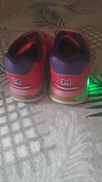 Kız çocuk ışıklı spor ayakkabı  - Görsel 6