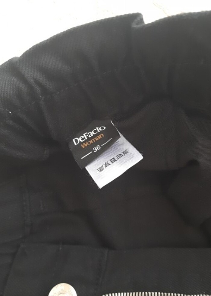 Siyah kot pantalon - Görsel 4