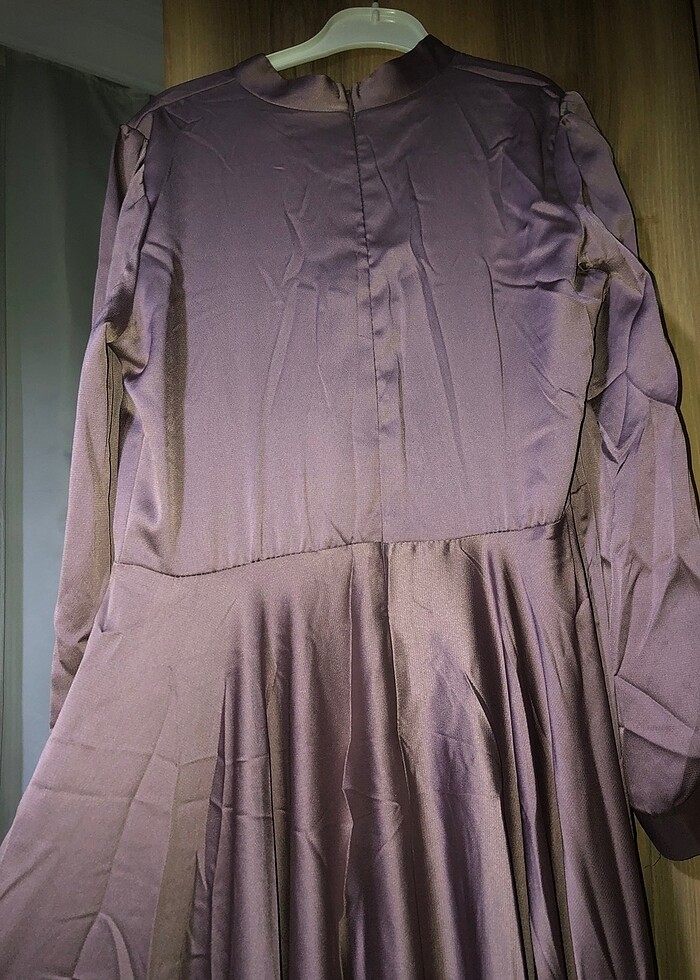 Saten elbise - Görsel 5