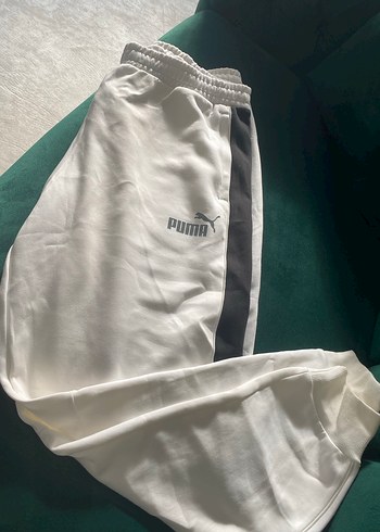xxl Beden beyaz Renk Puma Beyaz Regular Fit Erkek Eşofman Altı