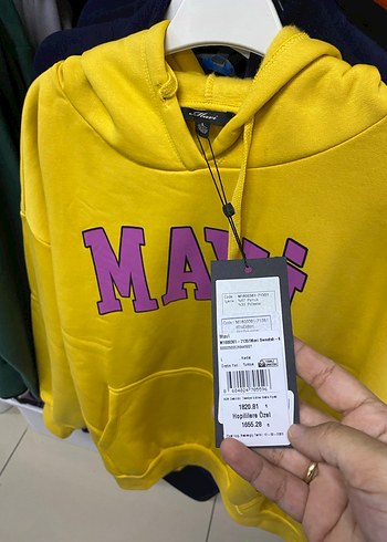 Mavi Mavi marka Sarı Kapüşonlu Mavi Baskılı Sweatshirt