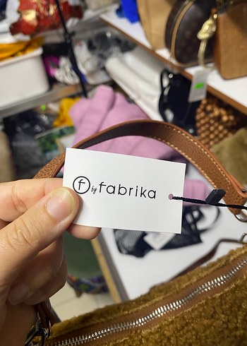 Fabrika Fabrika markası Kahverengi Peluş Kadın Omuz Çantası