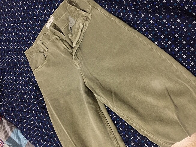 mango haki yeşili jean