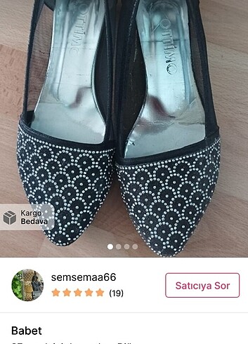 Taşlı şık babet