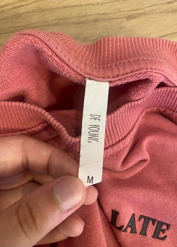 Diğer Pembe Baskılı Kadın Sweatshirt