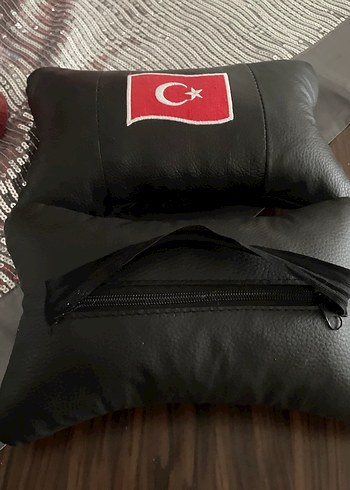 Nakışlı Siyah Dekoratif Yastık deri - Görsel 4