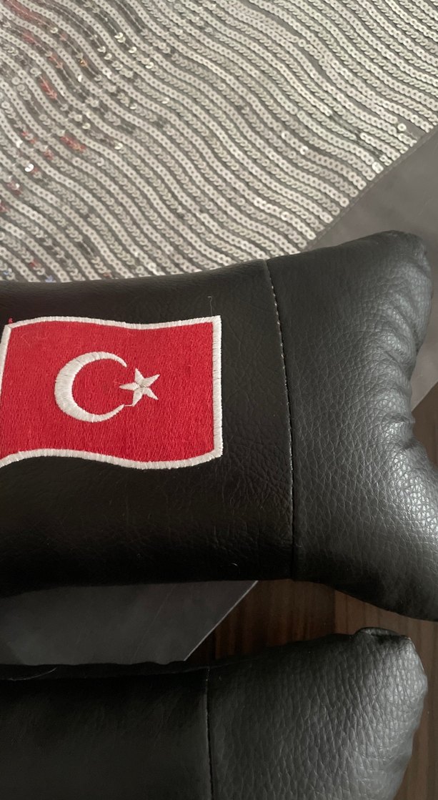 Nakışlı Siyah Dekoratif Yastık deri - Görsel 3