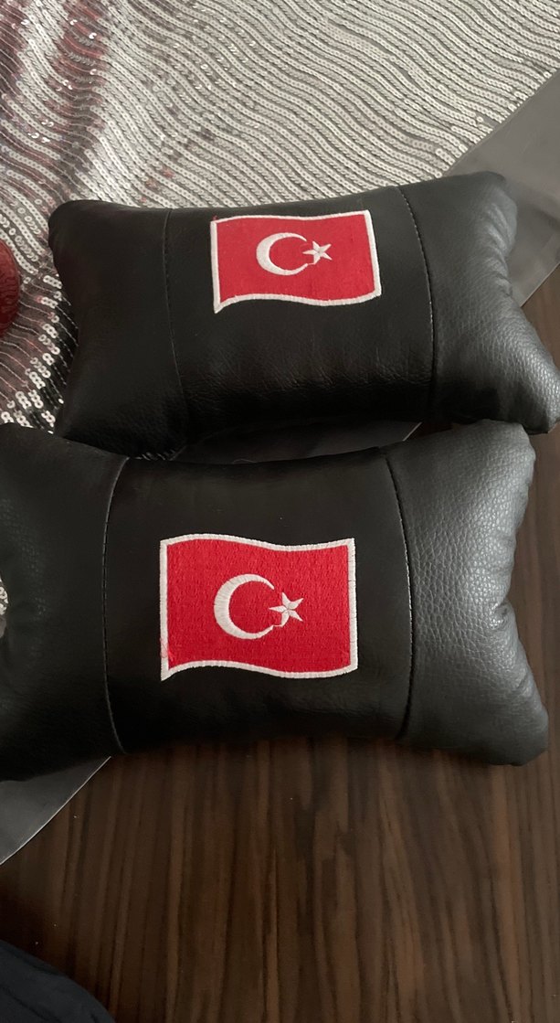 Nakışlı Siyah Dekoratif Yastık deri - Görsel 2