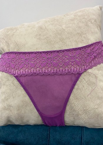 Penti Pastel Mor Dantelli Midi Kadın Külot