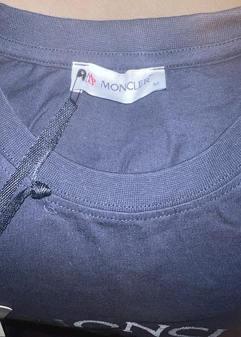 Moncler Siyah Baskılı Erkek Tişört - Görsel 4