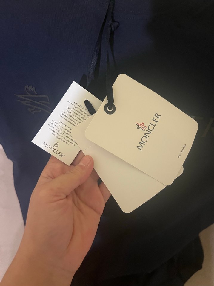 Moncler Siyah Baskılı Erkek Tişört - Görsel 5