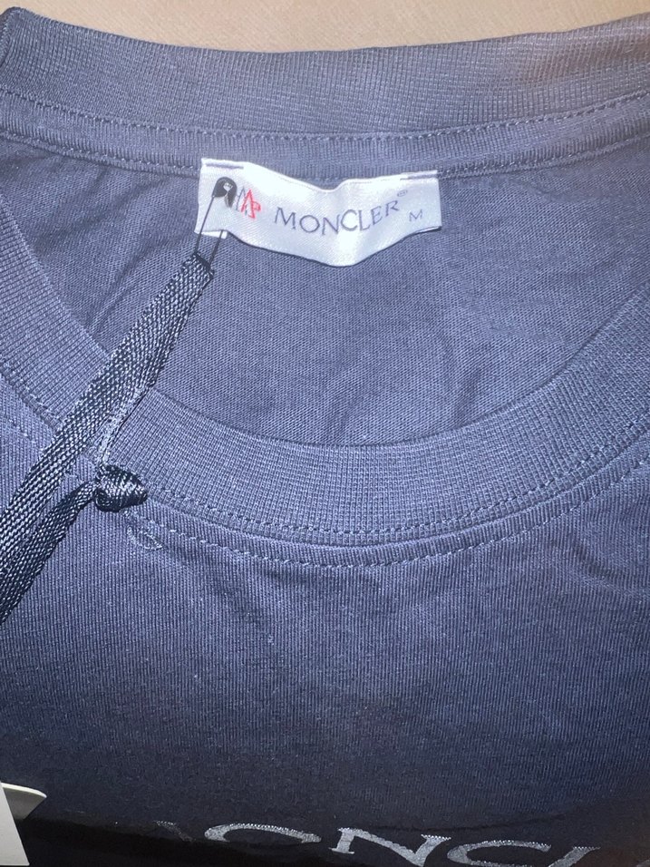 Moncler Siyah Baskılı Erkek Tişört - Görsel 4