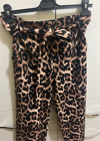 Leopar koton pantolon - Görsel 3