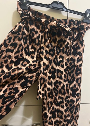 Leopar koton pantolon - Görsel 4