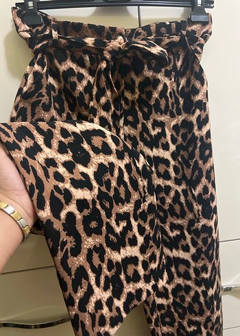 Leopar koton pantolon - Görsel 6