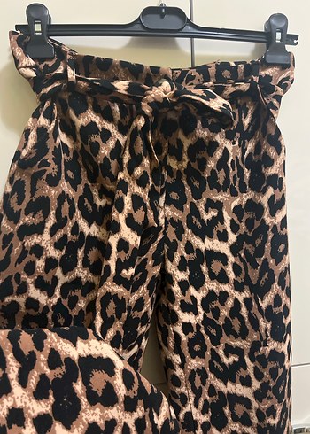 Leopar koton pantolon - Görsel 5